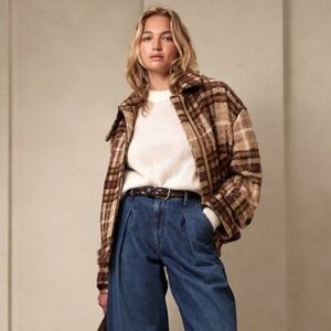 Banana Republic Oversized Ambra Sweater Ivory Alpaca Small